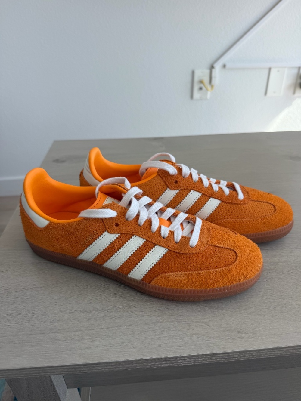 adidas Samba OG Orange Rush Gum Sneakers Women's 7.5